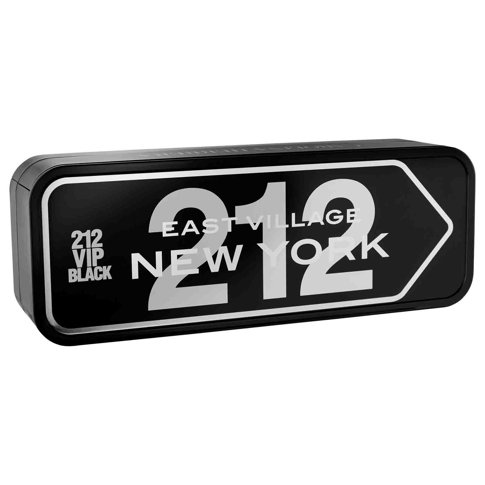 Set Carolina Herrera, 212 VIP Black, Barbati: Apa de Parfum, 100 ml + Gel de dus, 100 ml