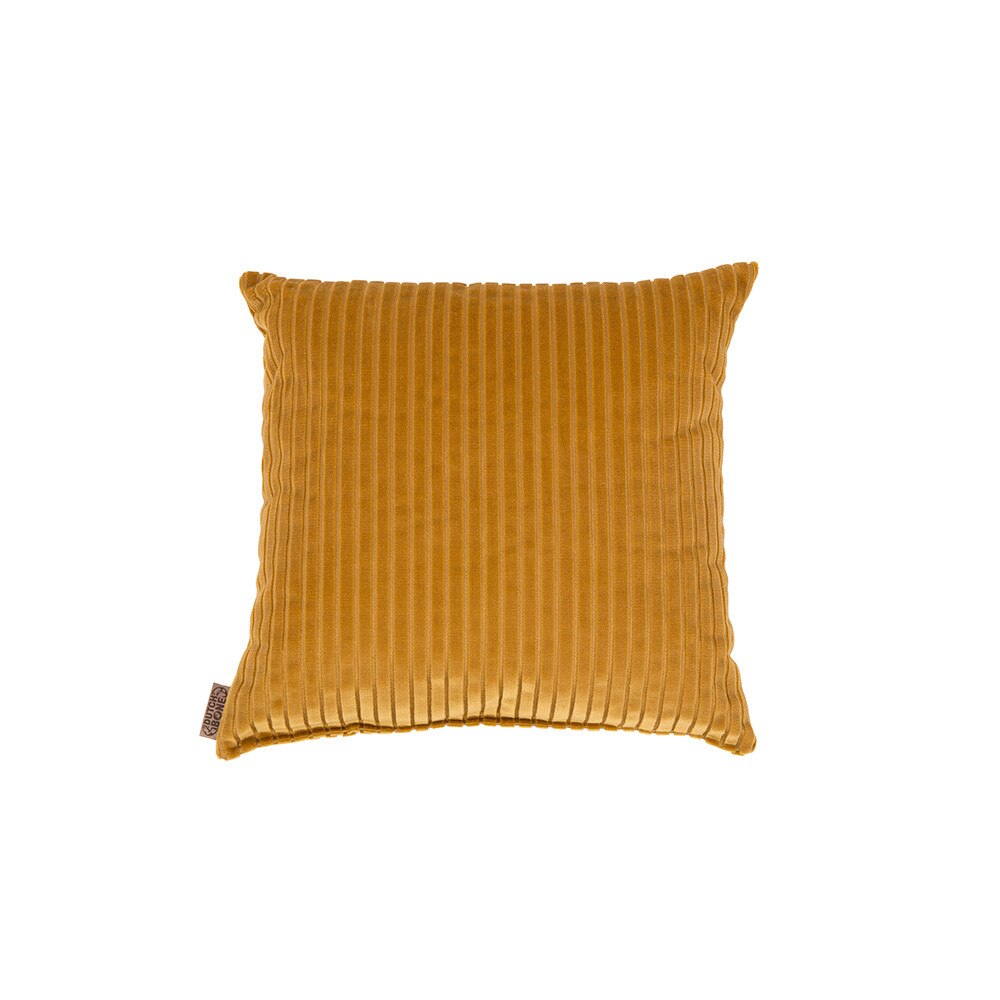 Perna decorativa DUBAI GOLD, ZAZUI, galbena, textil. umplutura, 45 x 45 cm