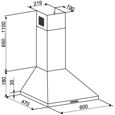 Hota Tornado KENT 700 (60) LED, Culoare: Bej