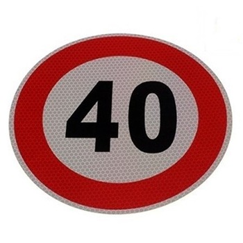 Autocolant reflectorizant/eticheta avertizare/informare limitare viteza 40 km/h, diametru 20 cm Cargoparts 111 Autocolant reflectorizant/eticheta avertizare/informare limitare viteza 40 km/h, diametru 20 cm Cargoparts 111