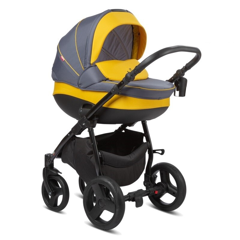 Carucior Buba Bella 3in1 716, Pewter-Yellow