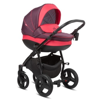 Carucior Buba Bella 3in1 706, Burgundy Carucior Buba Bella 3in1 706, Burgundy