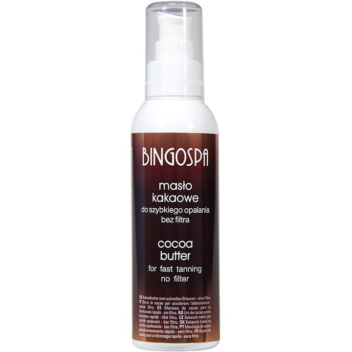 Unt de cacao BingoSpa, Quick Tan, 100 g