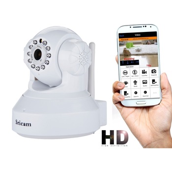 Baby Monitor Wireless Sricam™ SP012 , Conectare Telefon/PC, Monitorizare Video Audio Bebelusi , Vedere Nocturna, Sunet bidirectional, Push to talk, Rotire automata, Senzor miscare, Alb Baby Monitor Wireless Sricam™ SP012 , Conectare Telefon/PC, Monitorizare Video Audio Bebelusi , Vedere Nocturna, Sunet bidirectional, Push to talk, Rotire automata, Senzor miscare, Alb