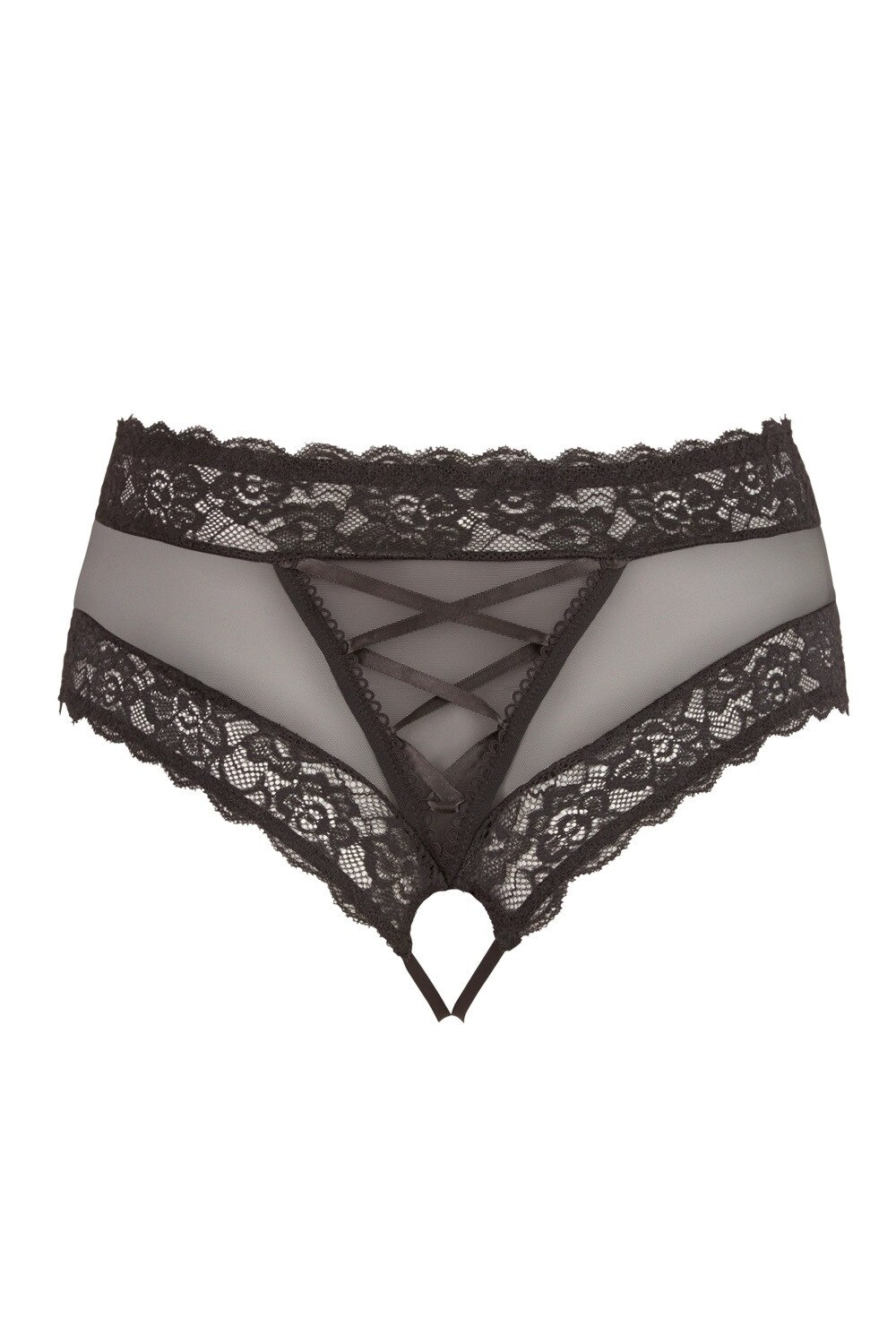 Set sexy Cottelli Collection 1x tanga, 1x esarfa, 1x masca de ochi, negru, Negru