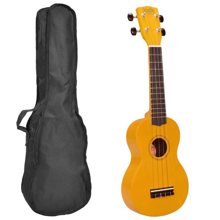 Set ukulele sopran Korala UKS30YE galben