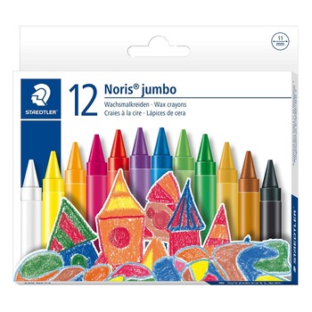 Creioane colorate cerate 11mm Staedtler Noris Jumbo 12/set ST-229-NC12 Creioane colorate cerate 11mm Staedtler Noris Jumbo 12/set ST-229-NC12