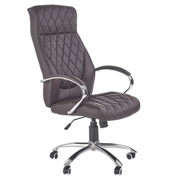 Scaun directorial piele ecologica maro AX Helen Scaun directorial piele ecologica maro AX Helen