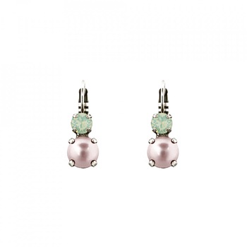 Cercei placati cu Argint 925, Cristale si perle Swarovski, Morning Glory by Roxannes - Mariana Jewellery, Vernil/Roz 1190-1342SP6 Cercei placati cu Argint 925, Cristale si perle Swarovski, Morning Glory by Roxannes - Mariana Jewellery, Vernil/Roz 1190-1342SP6