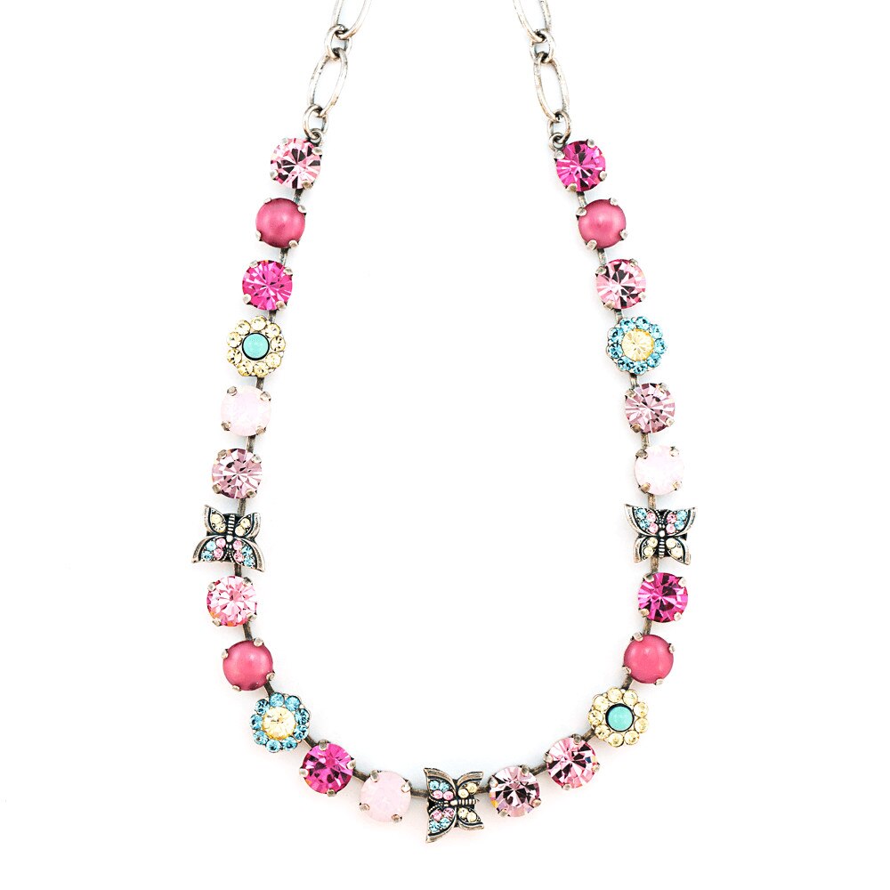 Colier placat cu Argint 925, Cristale, Celebrate by Roxannes - Mariana Jewellery, Roz 3063-323SP