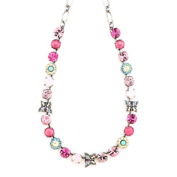 Colier placat cu Argint 925, Cristale, Celebrate by Roxannes - Mariana Jewellery, Roz 3063-323SP Colier placat cu Argint 925, Cristale, Celebrate by Roxannes - Mariana Jewellery, Roz 3063-323SP