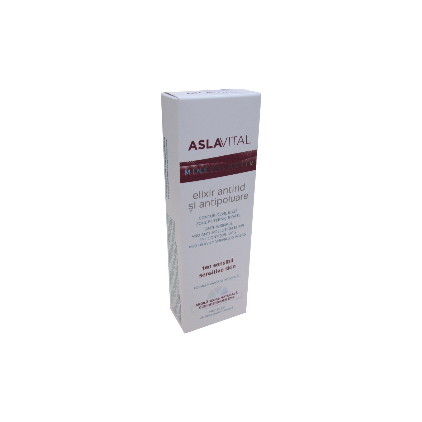 Aslavital Mineralactiv, Elixir antirid si antipoluare, 15 ml