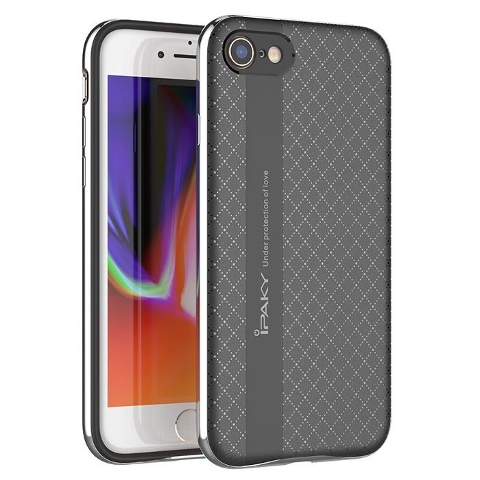 Husa de protectie iPacky Bumblebee Neo Hybrid pentru iPhone 7/8, Argintiu