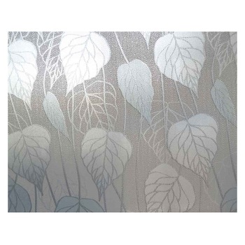 Folie pentru geam decorativa frunze gri, 10 m x 0.9 m Folie pentru geam decorativa frunze gri, 10 m x 0.9 m