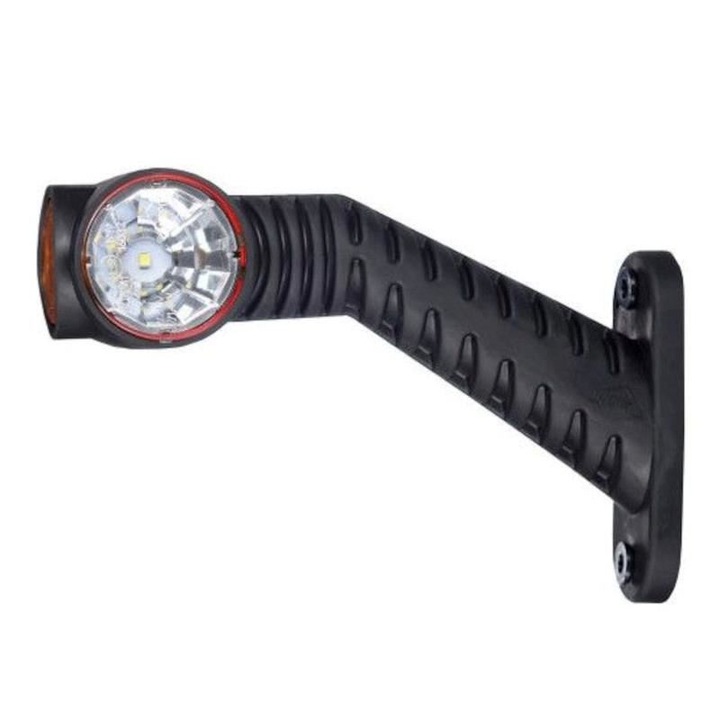 Mérőlámpa ferde karral 45°, 175mm, LED, jobb, LD2174 Horpol