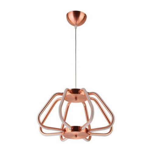 Pandantiv led suspendat , Lustra , 38W , Rosu Cupru , 2548lm, Lumina Naturala ,IP20