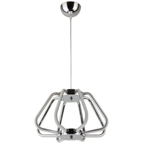 Pendul led Suspendat ,Corp ,Lustra , Pandantiv , 38W , Chrome ,2458lm , Lumina Neutra , IP20