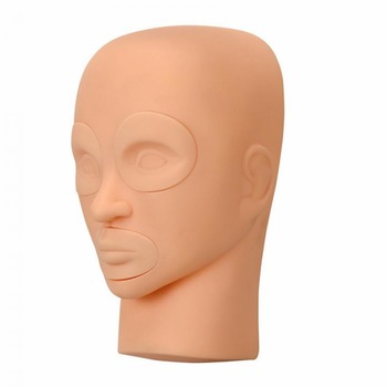 Cap de practica 3D pentru gene false si make up, manechin cu ochi si buze detasabile Cap de practica 3D pentru gene false si make up, manechin cu ochi si buze detasabile