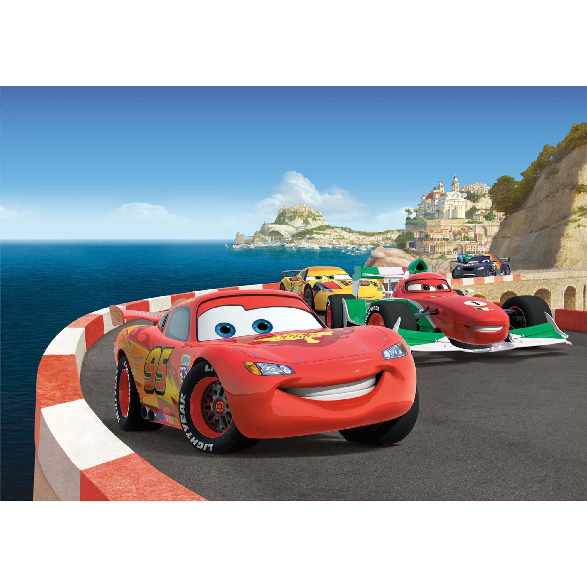 Fototapet AG Design, Cars 2 Race FTDS1924, 255 x 180 cm