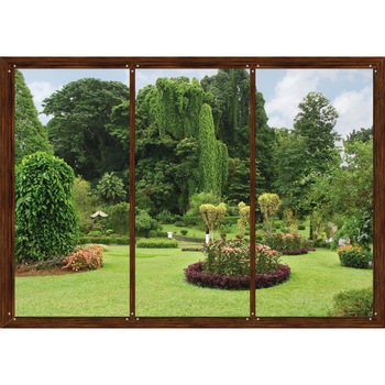 Fototapet AG Design, Window Garden FTS1314, 360 x 254 cm Fototapet AG Design, Window Garden FTS1314, 360 x 254 cm