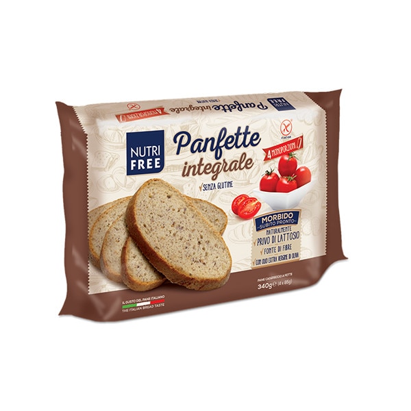 Paine Integrala feliata fara gluten Panfette Integrale 340g