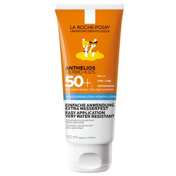 Lapte pentru fata si corp La Roche-Posay Anthelios Dermo-Pediatrics pentru copii SPF 50+, 100 ml Lapte pentru fata si corp La Roche-Posay Anthelios Dermo-Pediatrics pentru copii SPF 50+, 100 ml