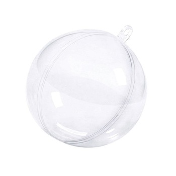 Glob transparent din plastic - 8 cm Glob transparent din plastic - 8 cm