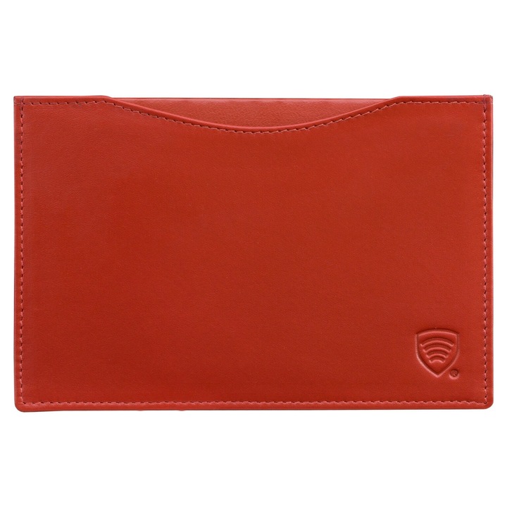 Koruma, Husa de pasaport cu element de securitate RFID, KUK-26PR, Rosu