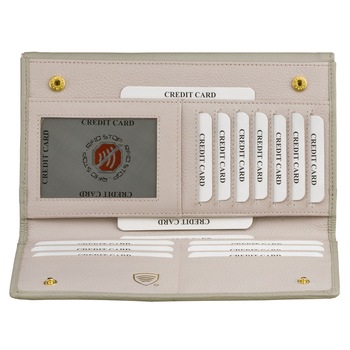 Koruma, Portofel KUK-38PGR, Piele naturala, Gri/Roz Koruma, Portofel KUK-38PGR, Piele naturala, Gri/Roz