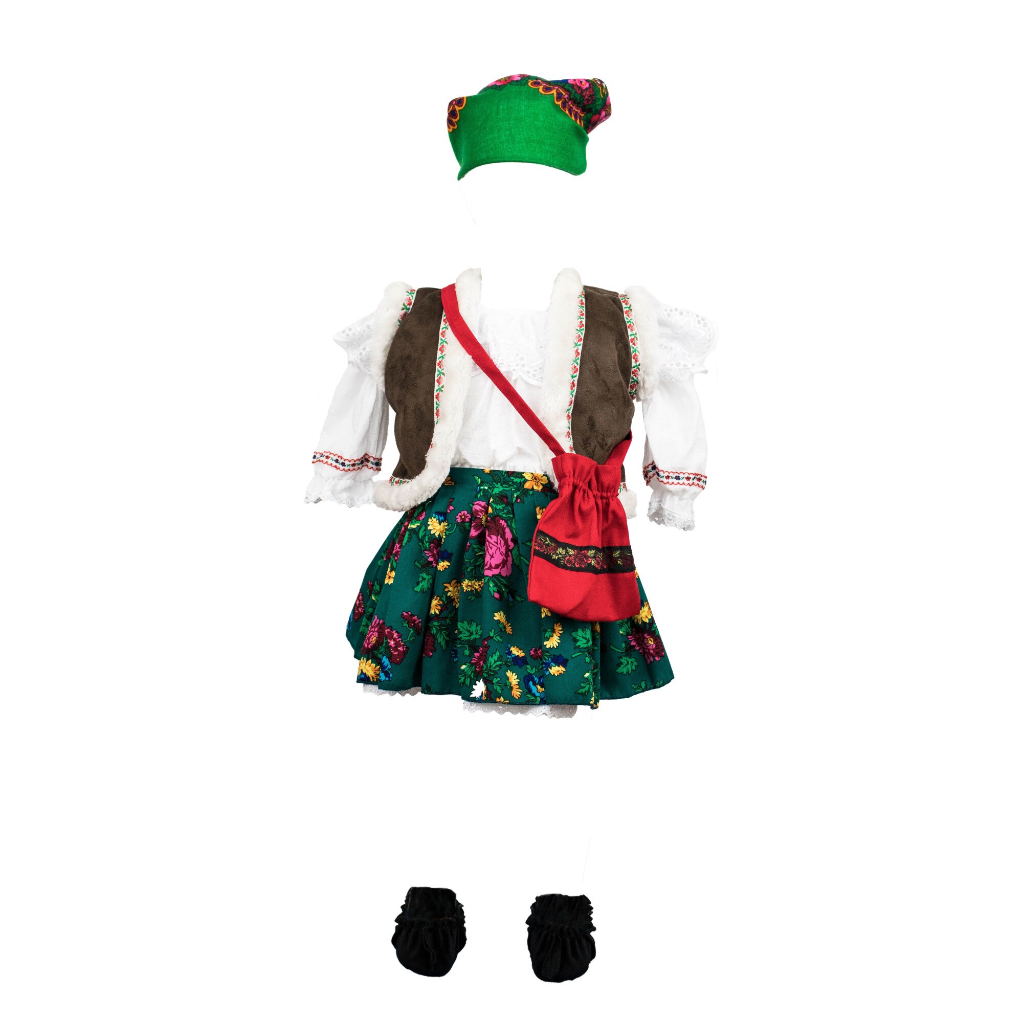 Rochie traditionala Saveta cu bundita, varsta 6-9 luni