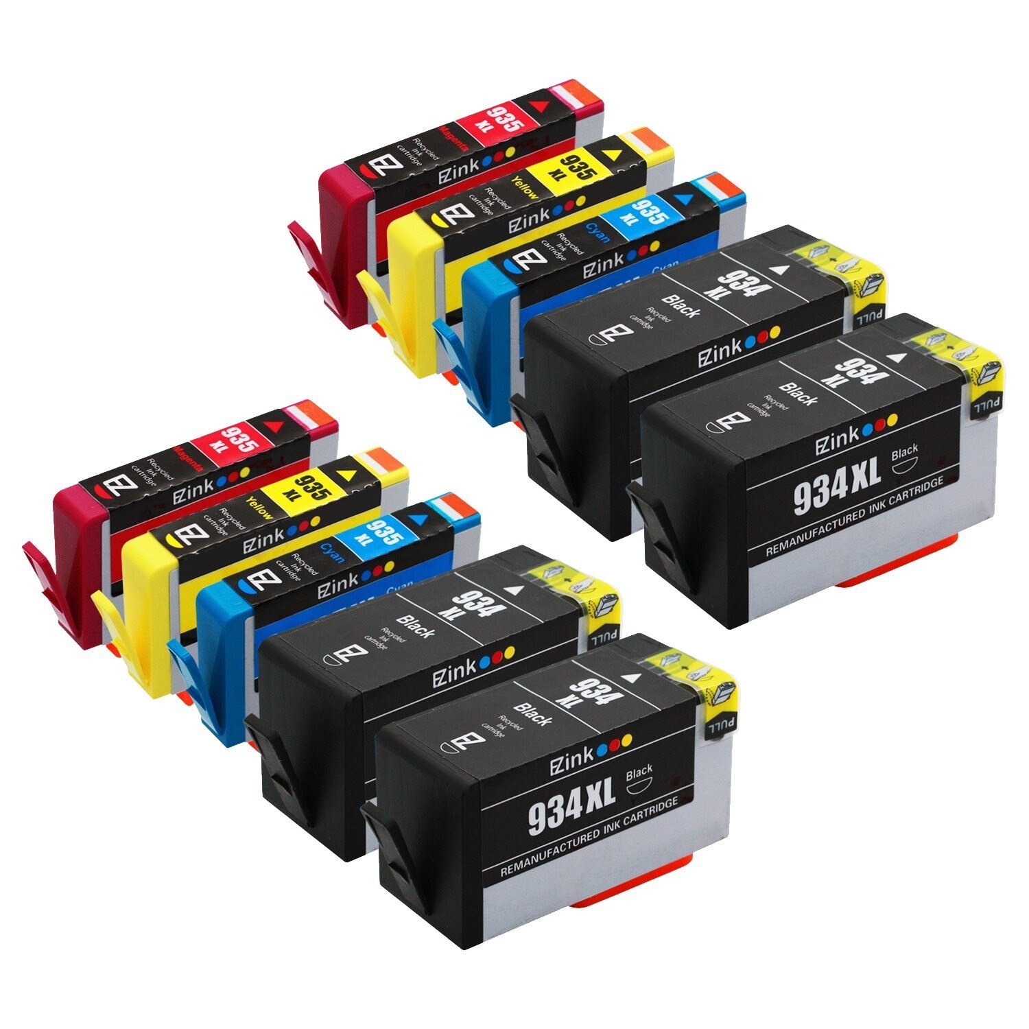 Set 10 Cartuse H934XL/935XL BK/C/M/Y Compatibile cu HP Officejet 6800/Officejet 6812/Officejet 6815/Officejet6820/Officejet 6822/Officejet 6825/Officejet 6200/Officejet 6230/Officejet 6235/6239/6830/6835