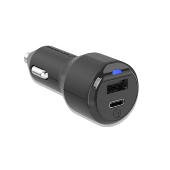 Incarcator Auto Combo Scosche PowerVolt 30W, USB-C si USB-A Incarcator Auto Combo Scosche PowerVolt 30W, USB-C si USB-A