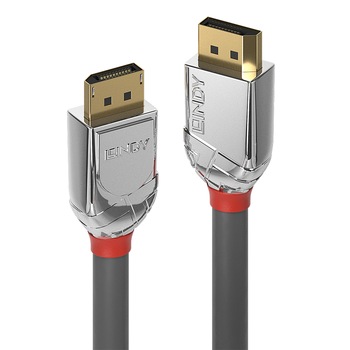 Cablu DisplayPort 4K@60Hz T-T v1.2 Cromo Line 3m, Lindy L36303 Cablu DisplayPort 4K@60Hz T-T v1.2 Cromo Line 3m, Lindy L36303