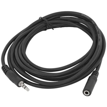 Cablu audio prelungitor cu mufa Jack 3,5mm, mama si tata, cablu ultra rezistent si flexibil, 3 metri, Negru, BBL539 Cablu audio prelungitor cu mufa Jack 3,5mm, mama si tata, cablu ultra rezistent si flexibil, 3 metri, Negru, BBL539