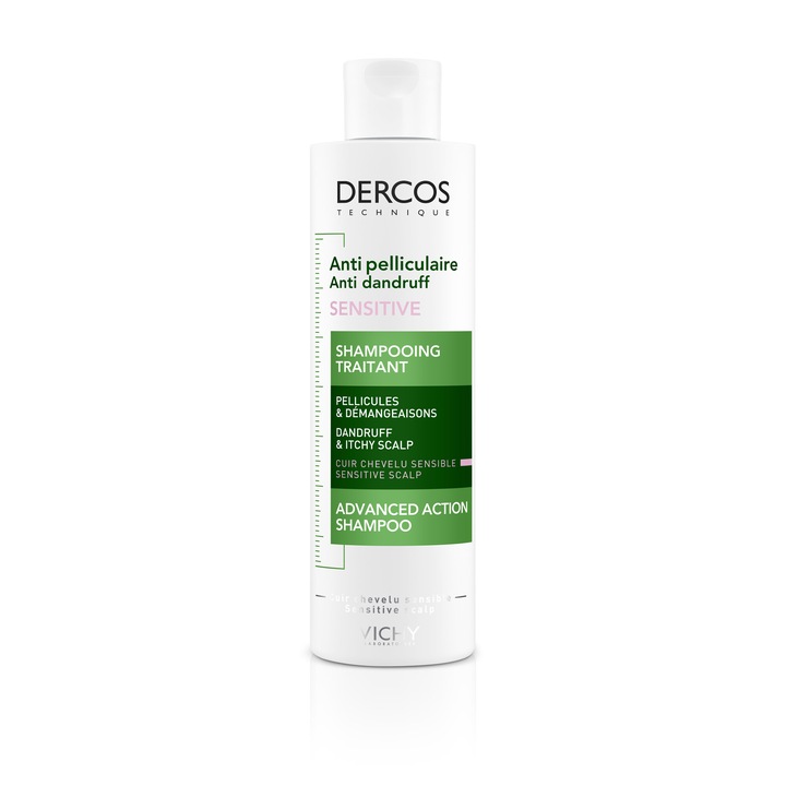Sampon anti-matreata Vichy Dercos Anti-Dandruff Sensitive pentru scalp sensibil, 200 ml