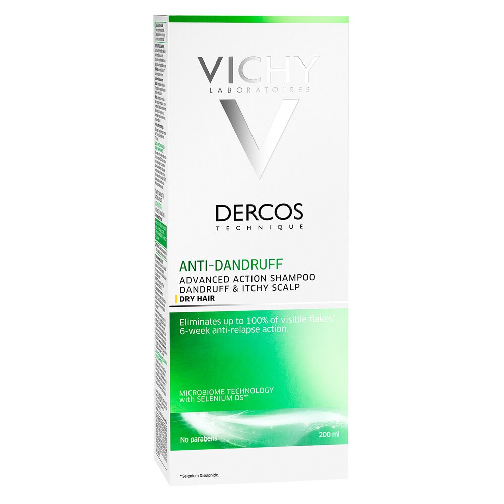 Vichy Dercos korpásodás elleni sampon száraz hajra 200 ml
