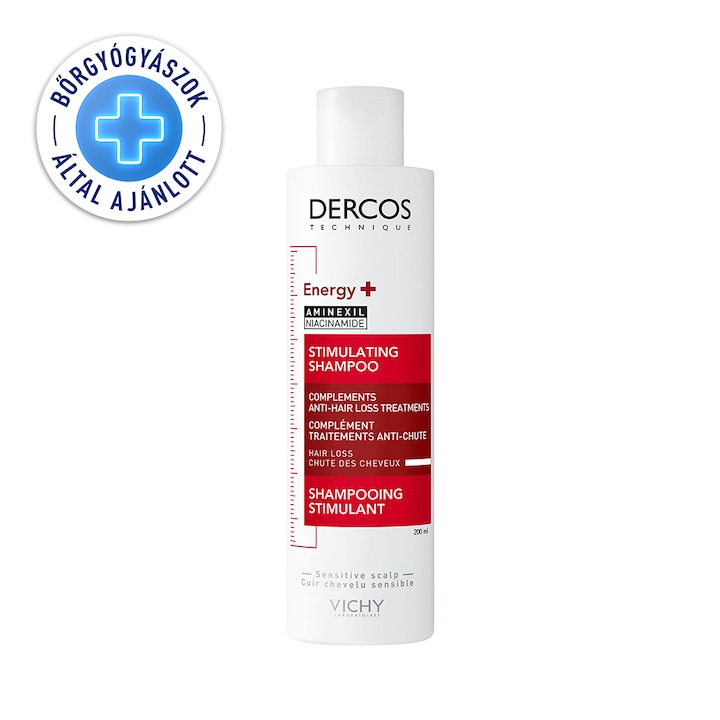 Vichy Dercos Energizáló sampon Aminexillel hajhullás ellen, 200 ml