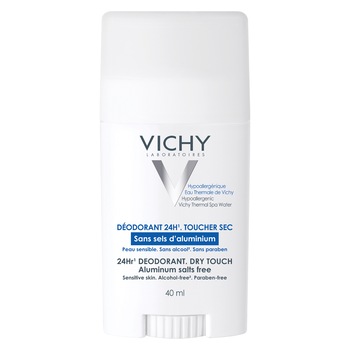 Deodorant stick antiperspirant Vichy fara saruri de aluminiu, 24h, 40 ml Deodorant stick antiperspirant Vichy fara saruri de aluminiu, 24h, 40 ml
