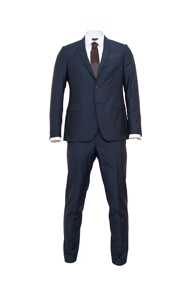 Costum barbati Stansfield albastru inchis, business