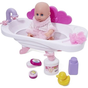 Papusa Nini cu cadita si accesorii Papusa Nini cu cadita si accesorii