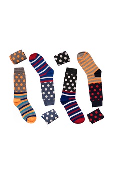 Set 4 perechi sosete dungi si buline Set 4 perechi sosete dungi si buline