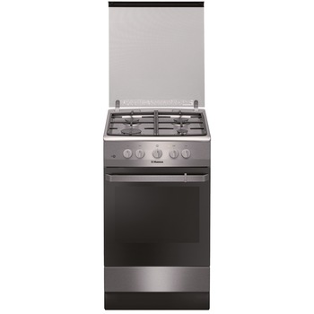 Aragaz Hansa FCGX520509, 4 arzatoare, Gaz, Aprindere electrica, Grill, Rotisor, Gratare fonta, 50 cm, Inox Aragaz Hansa FCGX520509, 4 arzatoare, Gaz, Aprindere electrica, Grill, Rotisor, Gratare fonta, 50 cm, Inox