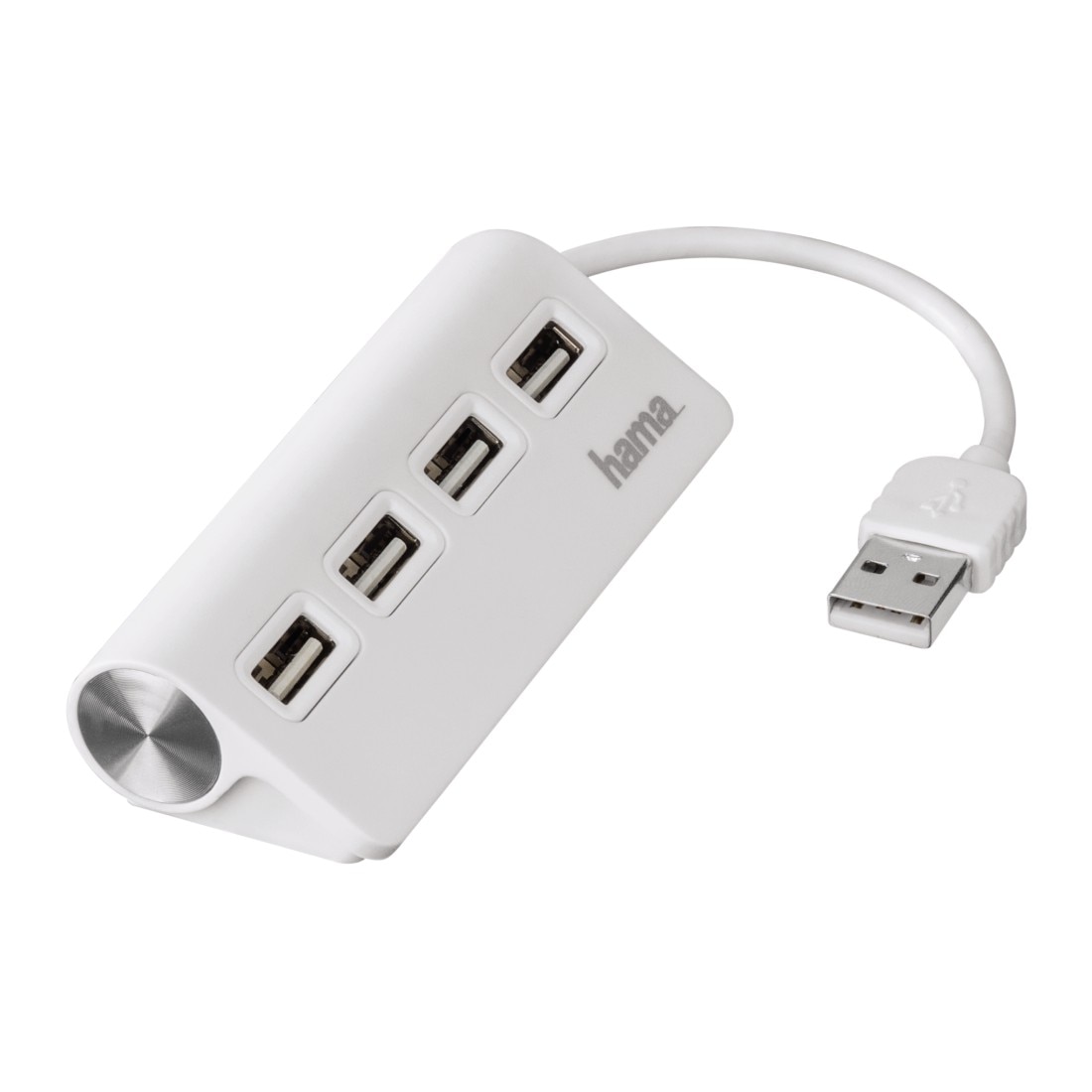 Hub USB Hama 12178, 2.0, 4 porturi, White