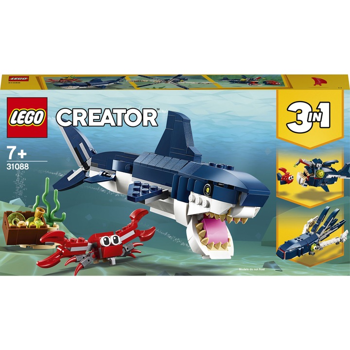 LEGO Creator 3 in 1 - Морски създания от дълбините 31088, 230 части