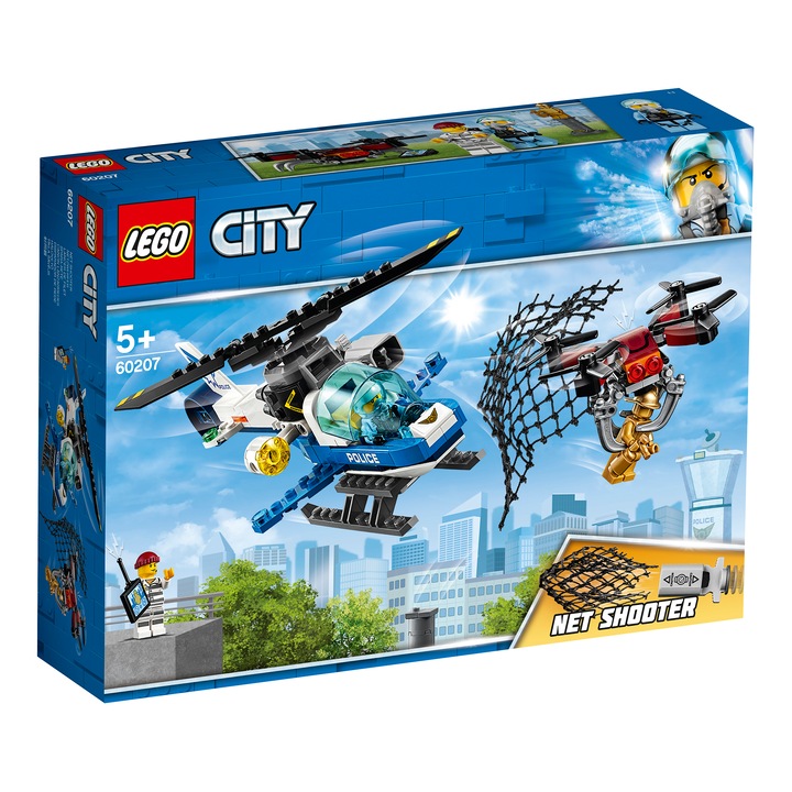 LEGO® City 60207 - Légi Rendőrségi Drónos Üldözés