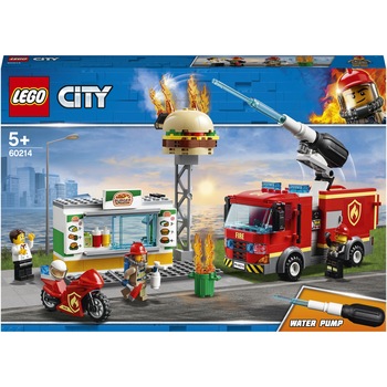LEGO City Fire - Stingerea incendiului de la Burger Bar 60214, 327 piese LEGO City Fire - Stingerea incendiului de la Burger Bar 60214, 327 piese