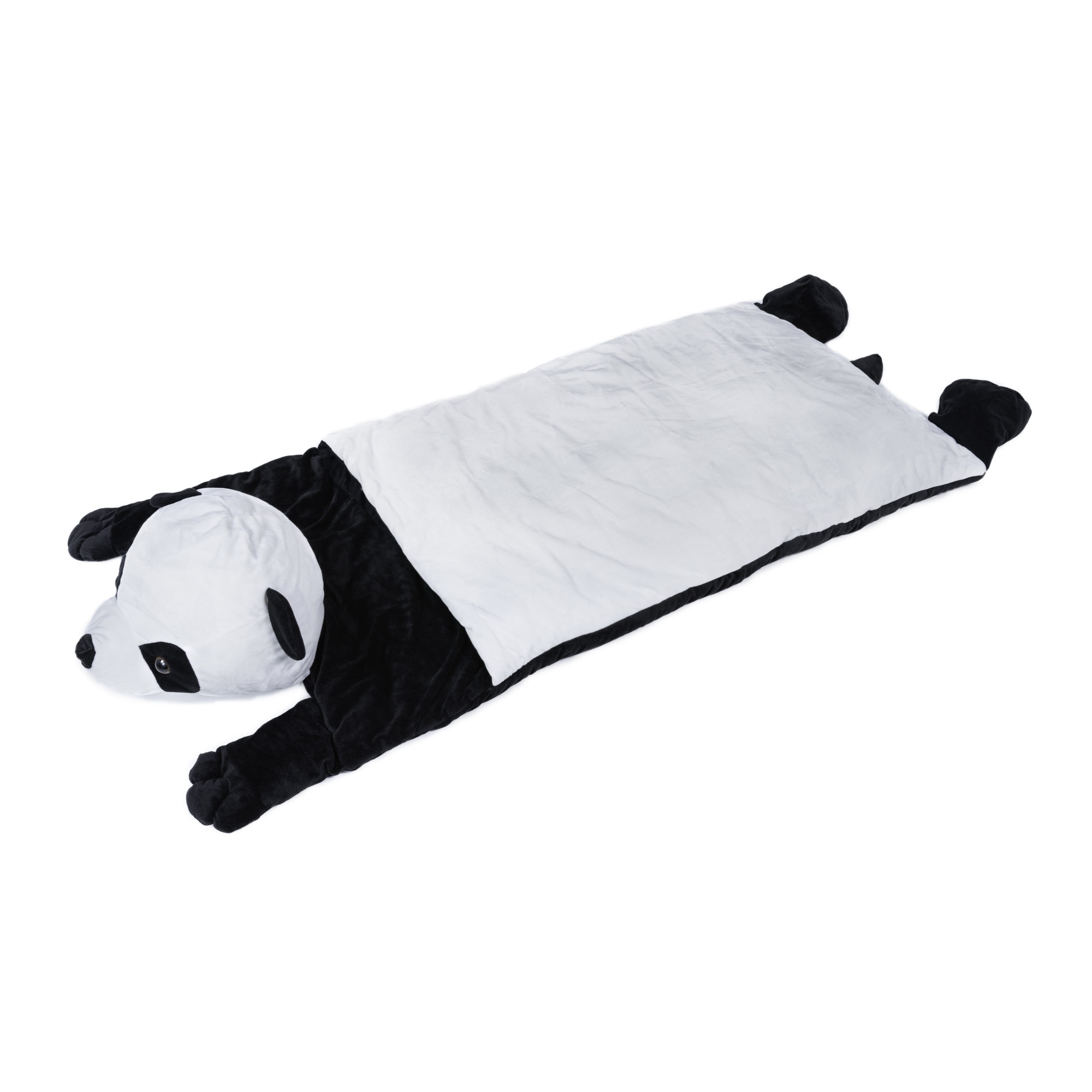 Sac de dormit copii, jucarie Super Cute Kido, alb/negru, 140 x 65 cm -