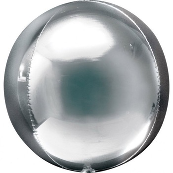 Balon folie orbz Argintiu - 38 x 40 cm, Amscan 28201 Balon folie orbz Argintiu - 38 x 40 cm, Amscan 28201
