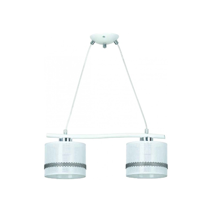 Полилей Emibig Monaco, 2X60W, Бял