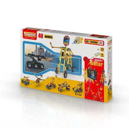 Set Engino Inginerie 40 Modele cu Motor